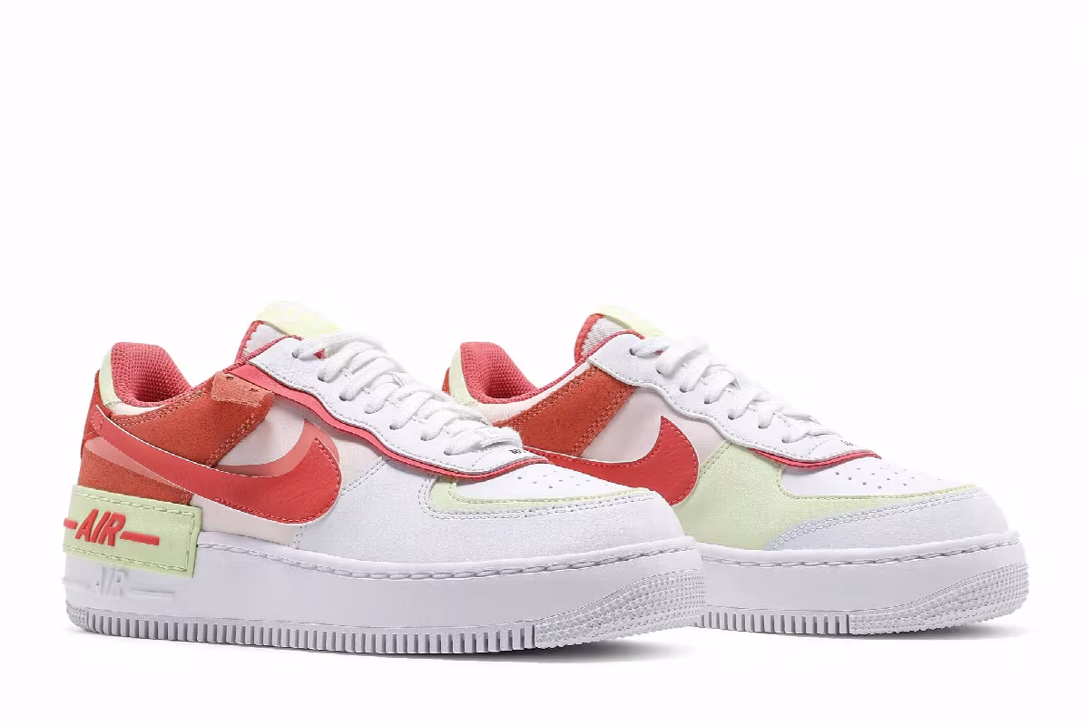 Nike Women's Air Force 1 Shadow White Magic Ember, view 9