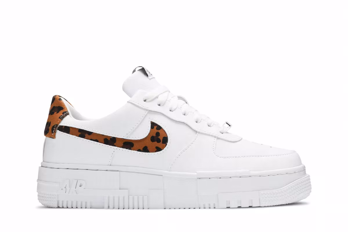 Nike Women's Air Force 1 Pixel SE Leopard Print, view 2