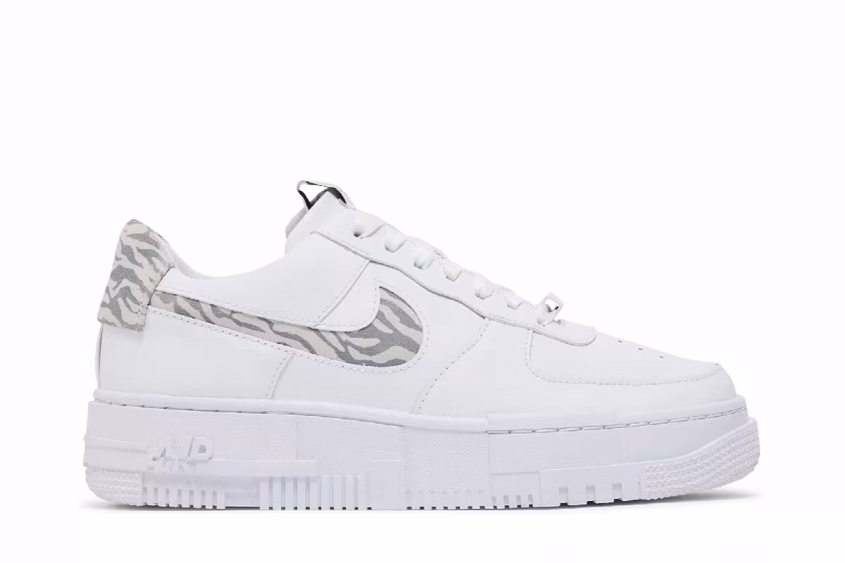 Nike Women's Air Force 1 Pixel SE Zebra, view 2