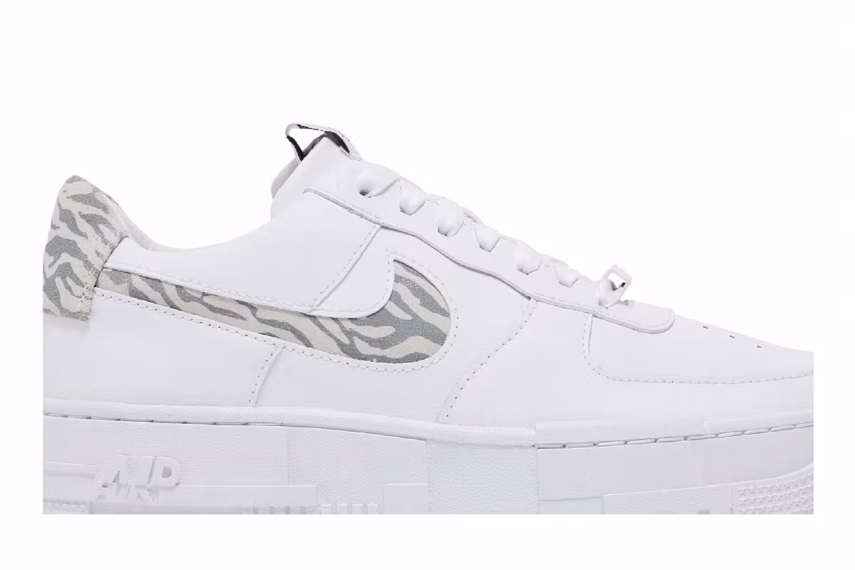 Nike Women's Air Force 1 Pixel SE Zebra, view 3