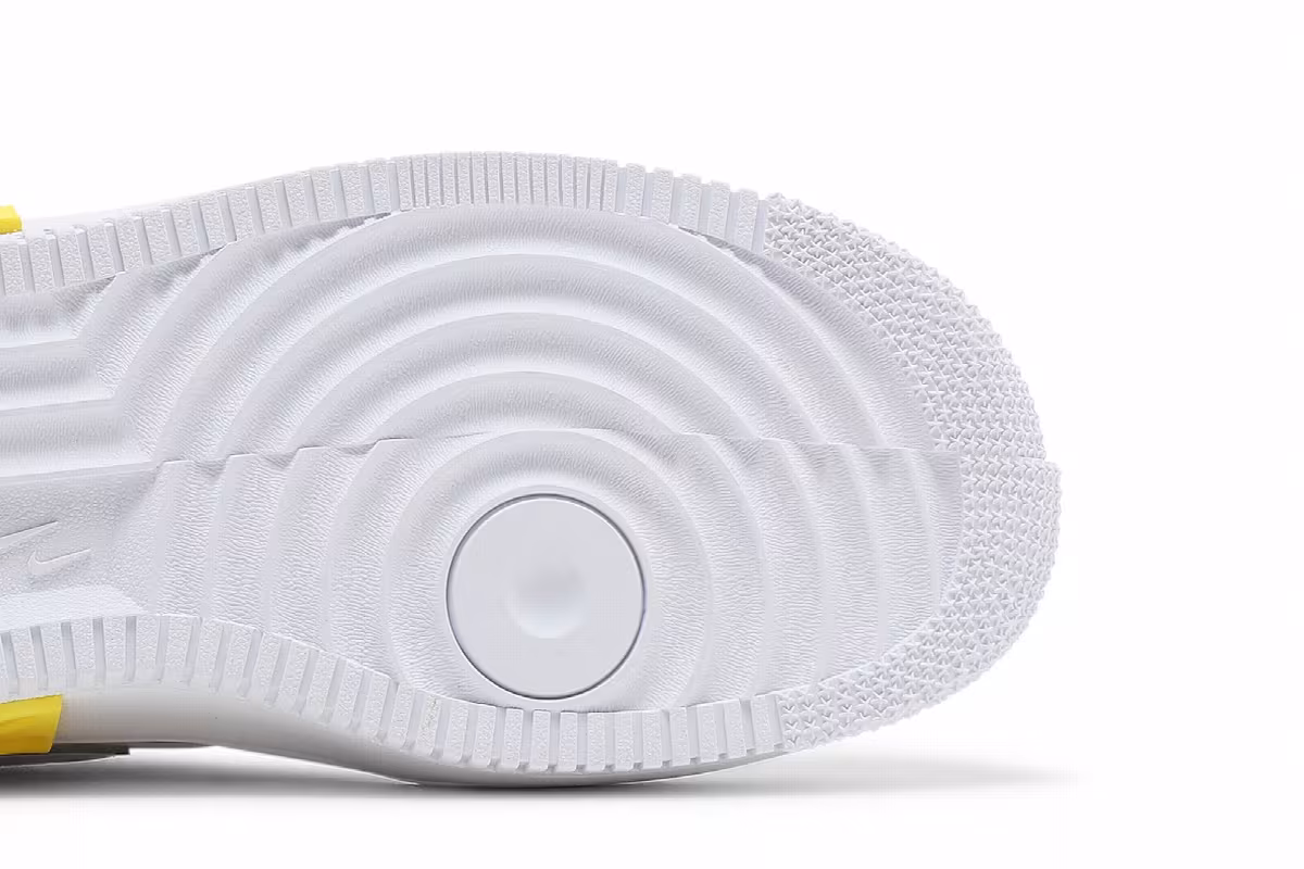 Nike Women's Air Force 1 Fontanka White Opti Yellow, view 6