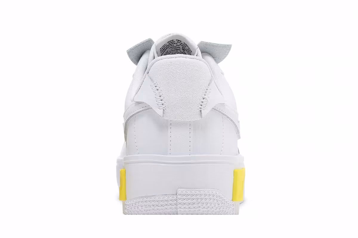 Nike Women's Air Force 1 Fontanka White Opti Yellow, view 8