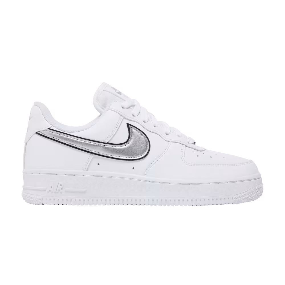 Nike Women's Air Force 1 White Metallic Silver