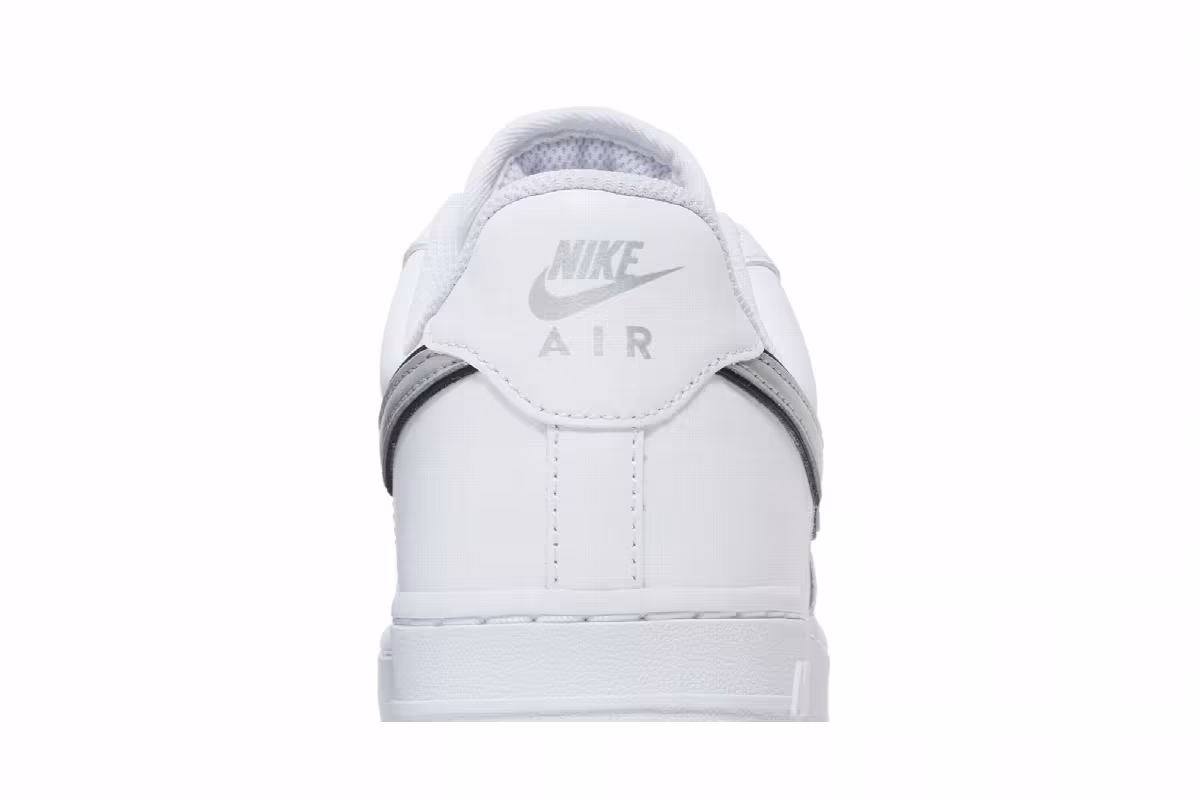Nike Women's Air Force 1 White Metallic Silver, view 8
