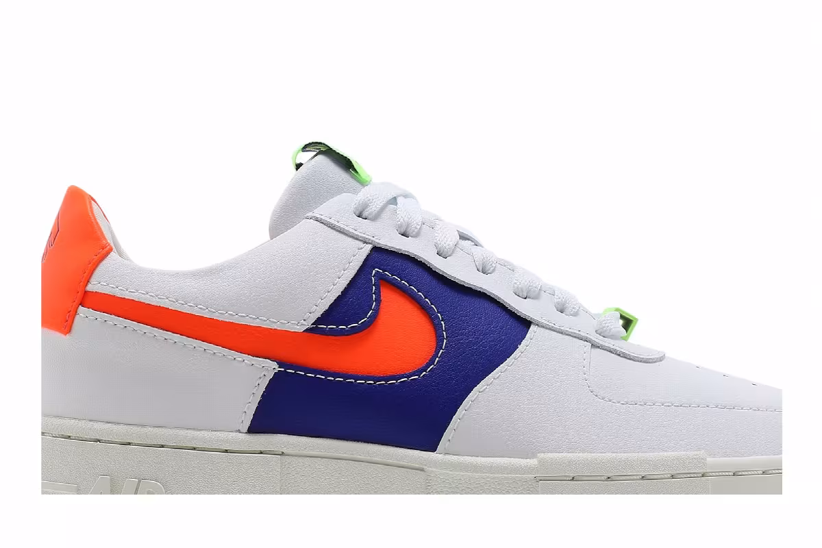 Nike Women's Air Force 1 Pixel White Concord Crimson, view 3
