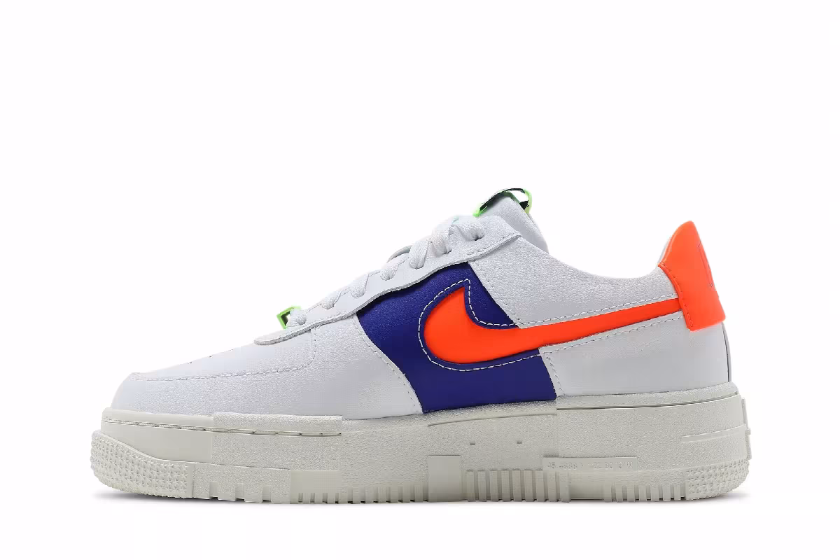 Nike Women's Air Force 1 Pixel White Concord Crimson, view 4
