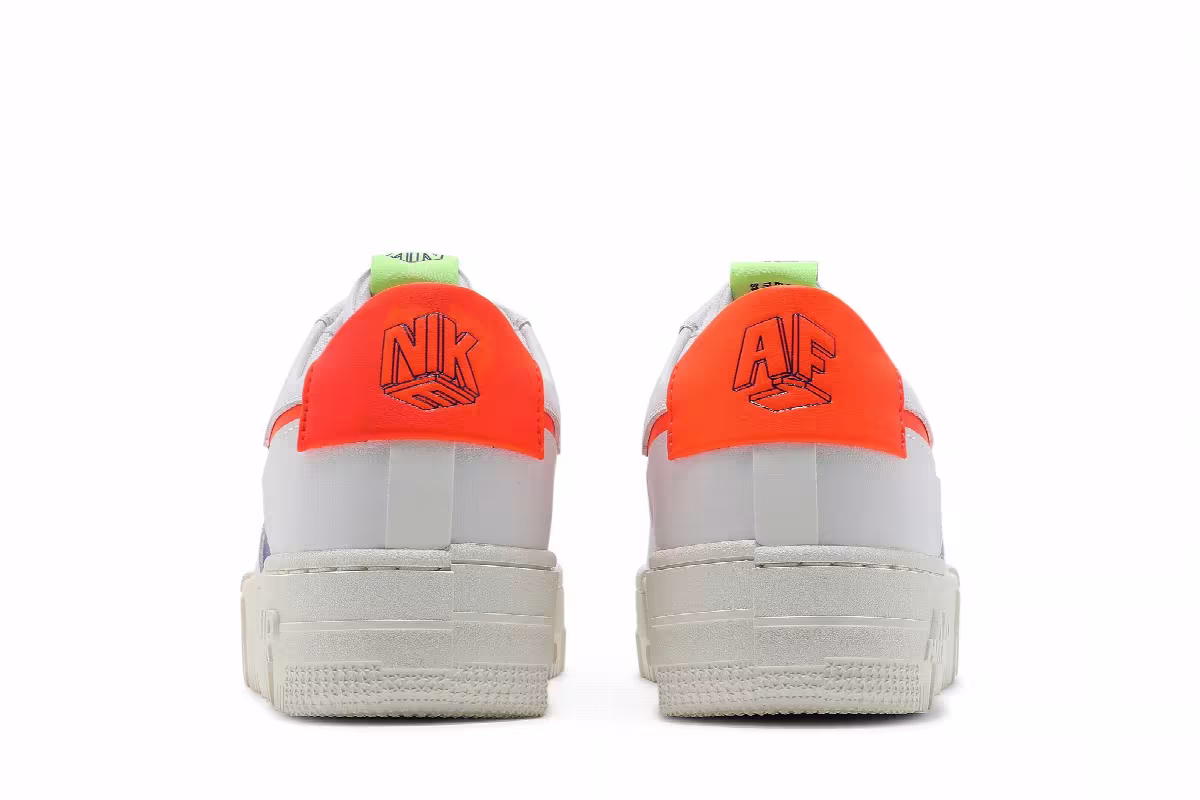 Nike Women's Air Force 1 Pixel White Concord Crimson, view 7