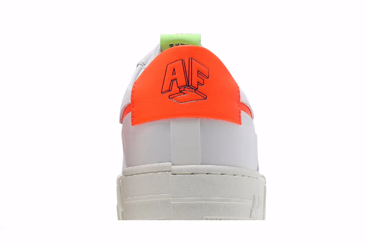 Nike Women's Air Force 1 Pixel White Concord Crimson, view 8