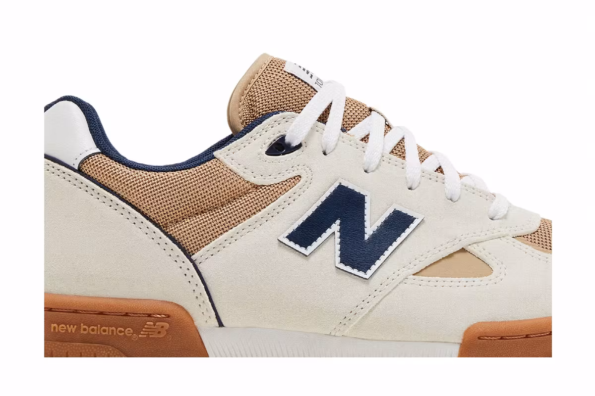 Tom Knox x New Balance Numeric 600 Sea Salt Navy Gum, view 3