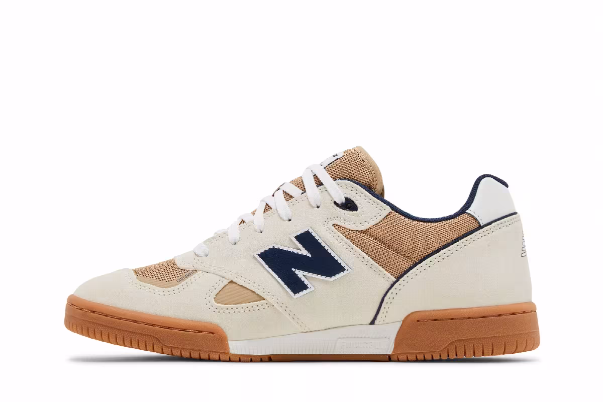 Tom Knox x New Balance Numeric 600 Sea Salt Navy Gum, view 4