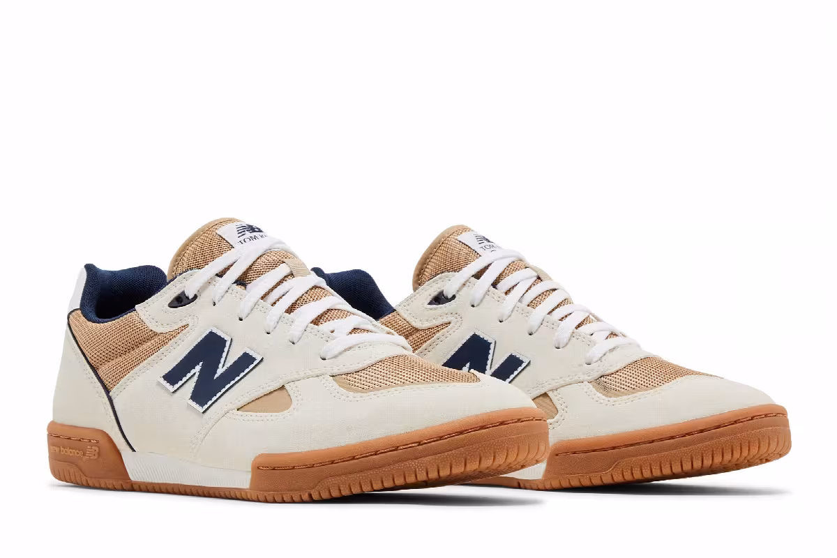 Tom Knox x New Balance Numeric 600 Sea Salt Navy Gum, view 9