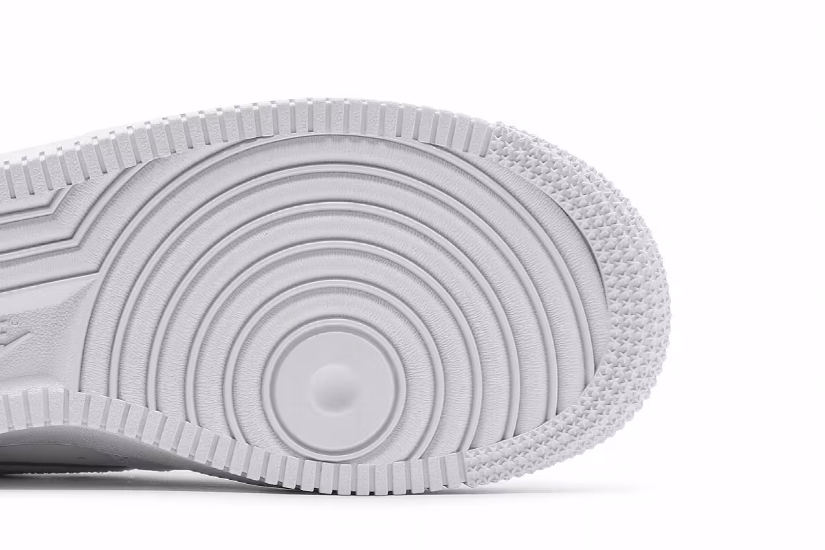 Nike Women's Air Force 1 Chenille Swoosh - White Lilac, view 6