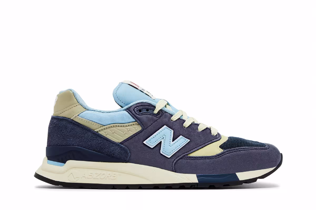 Teddy Santis x New Balance 998 Made in USA Navy Chrome Blue, view 2