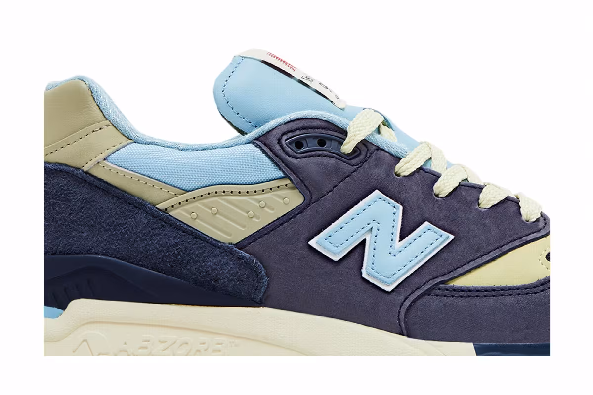 Teddy Santis x New Balance 998 Made in USA Navy Chrome Blue, view 3