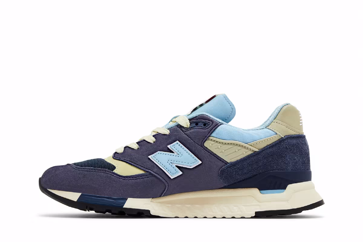 Teddy Santis x New Balance 998 Made in USA Navy Chrome Blue, view 4