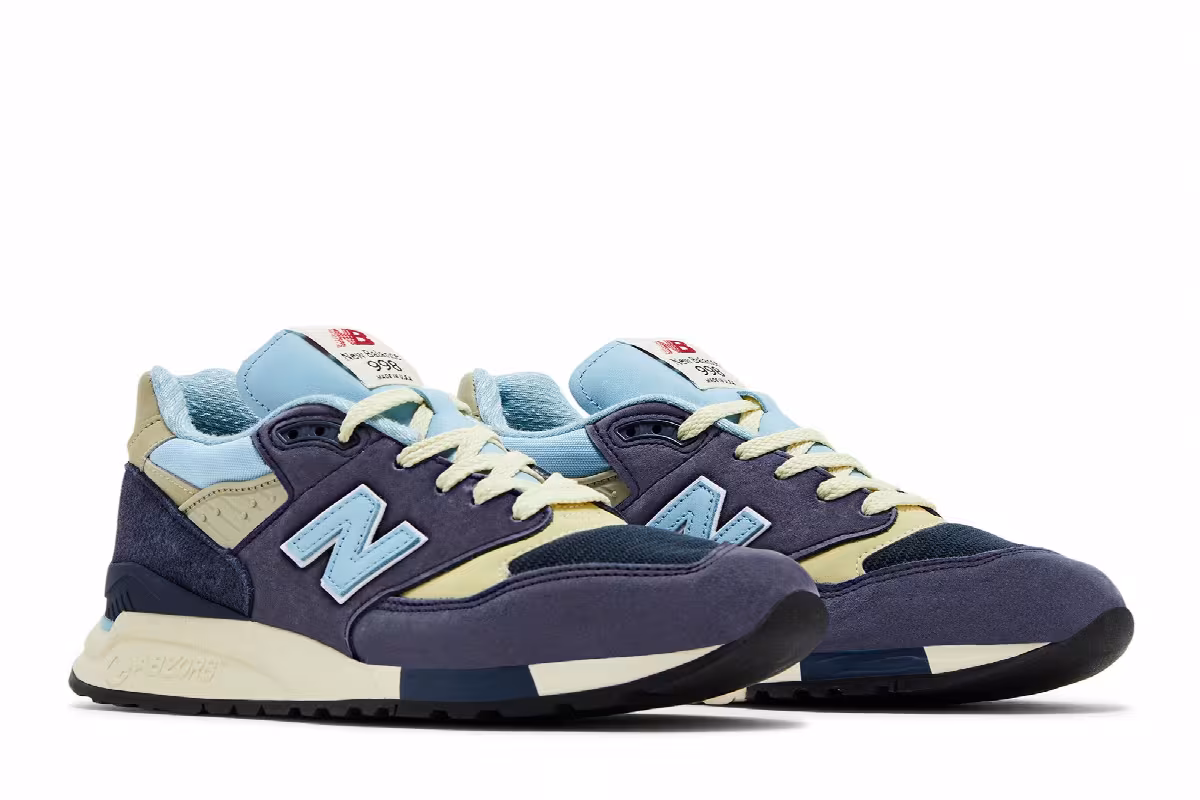 Teddy Santis x New Balance 998 Made in USA Navy Chrome Blue, view 9