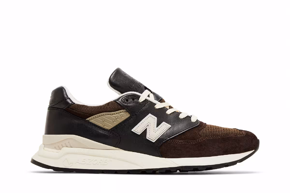 Teddy Santis x New Balance 998 Made in USA Brown Black, view 2