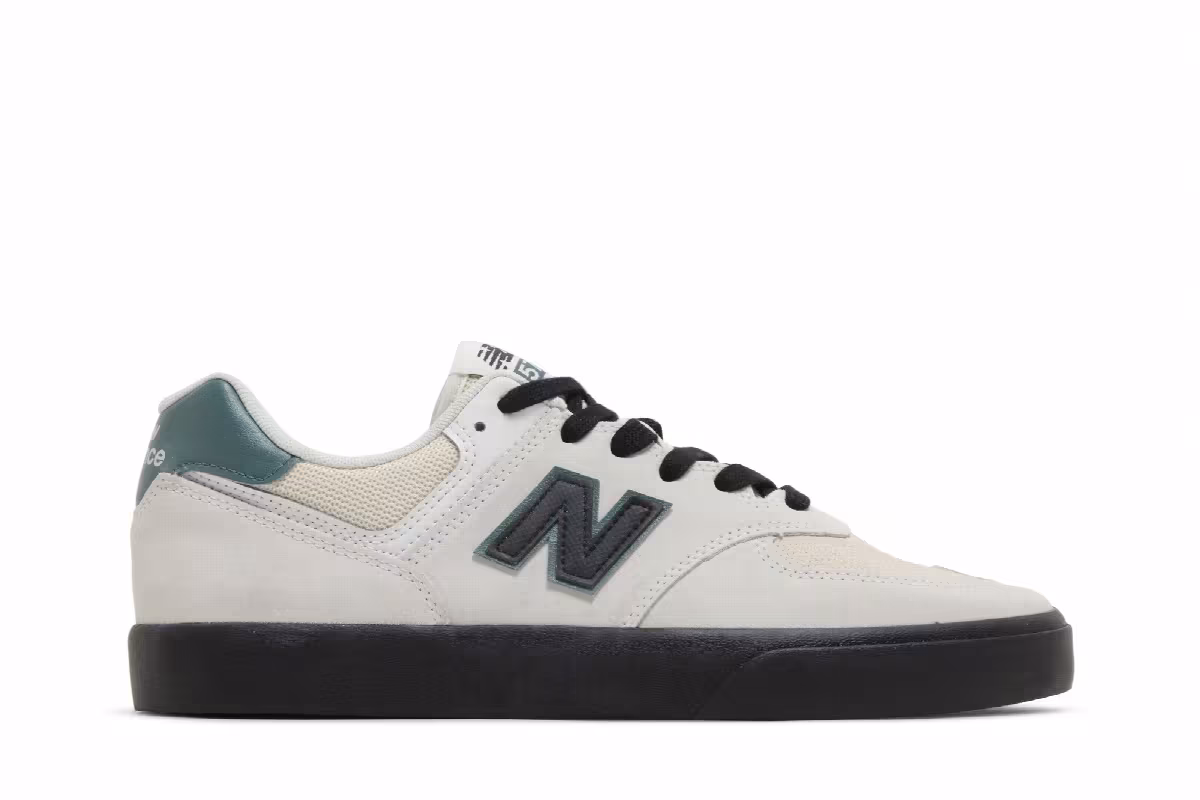 New Balance Numeric 574 Vulc Sea Salt Black, view 2