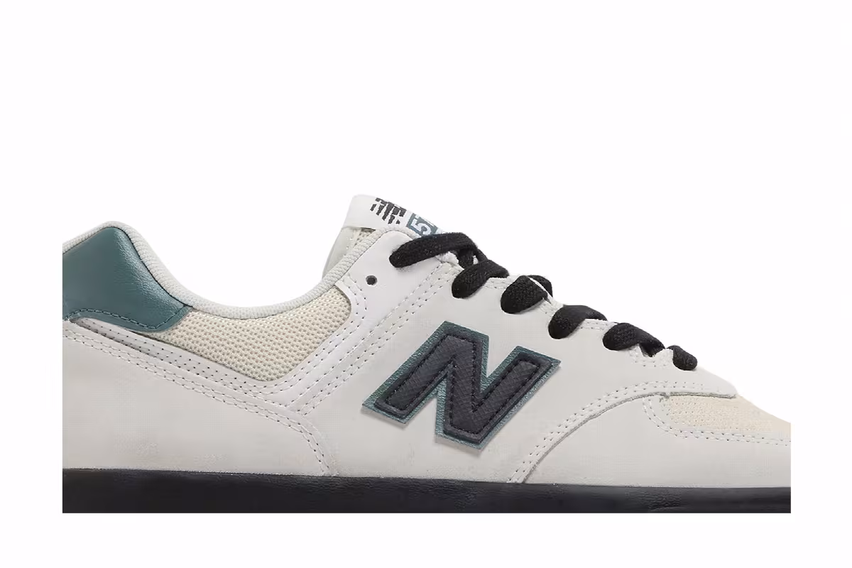 New Balance Numeric 574 Vulc Sea Salt Black, view 3