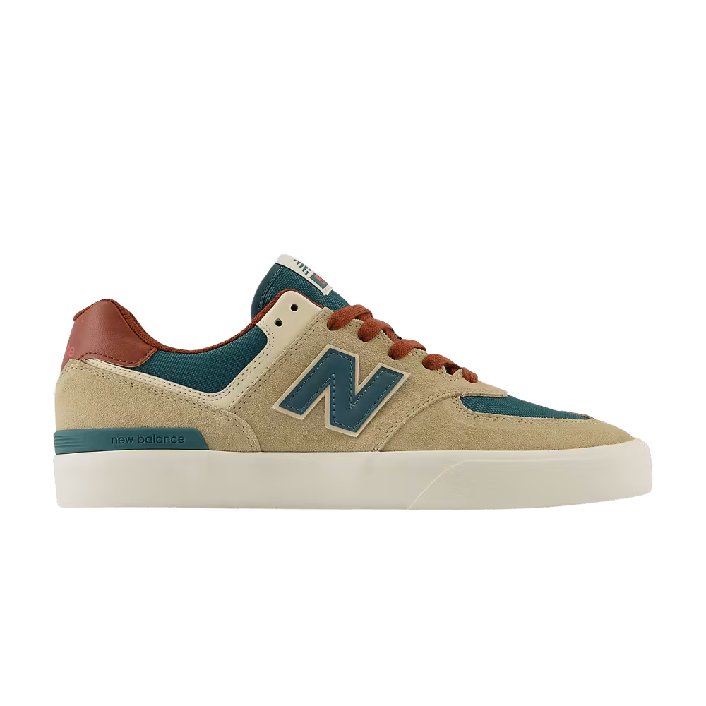 New Balance Numeric 574 Vulc Tan Forest Green