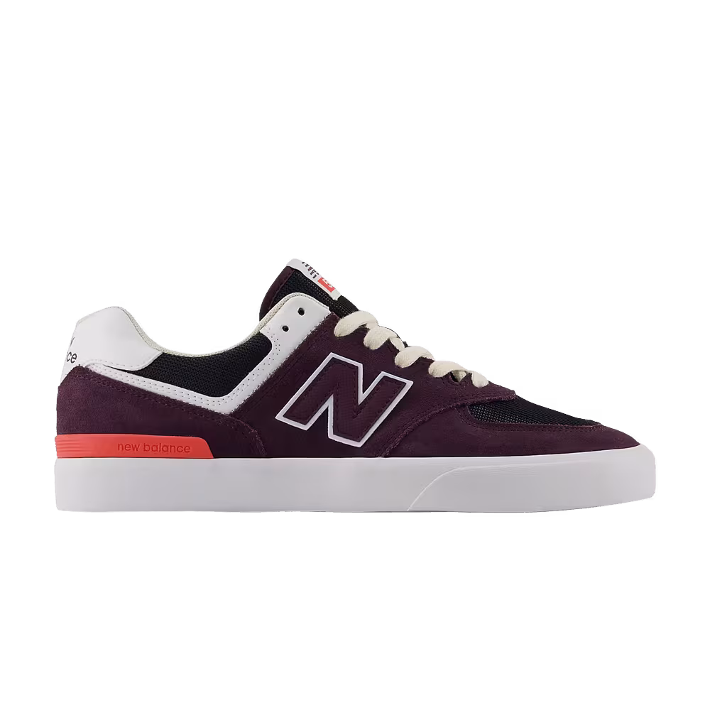 New Balance Numeric 574 Vulc Plum Brown White