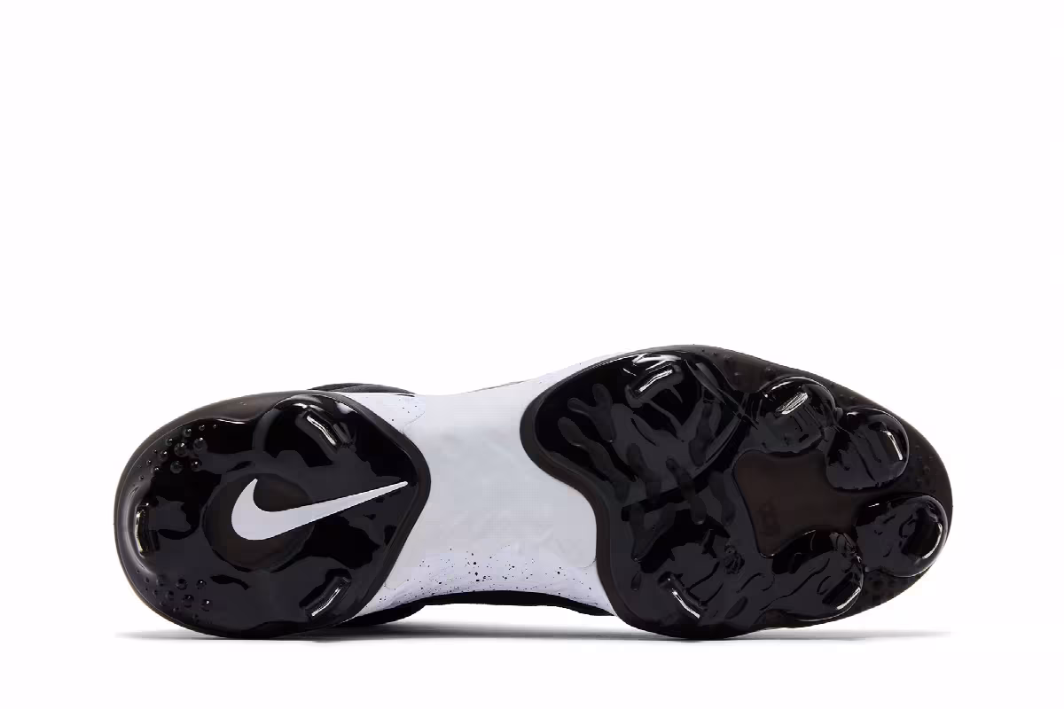 Nike Alpha Huarache Elite 4 Mid Black Dark Smoke Grey, view 5