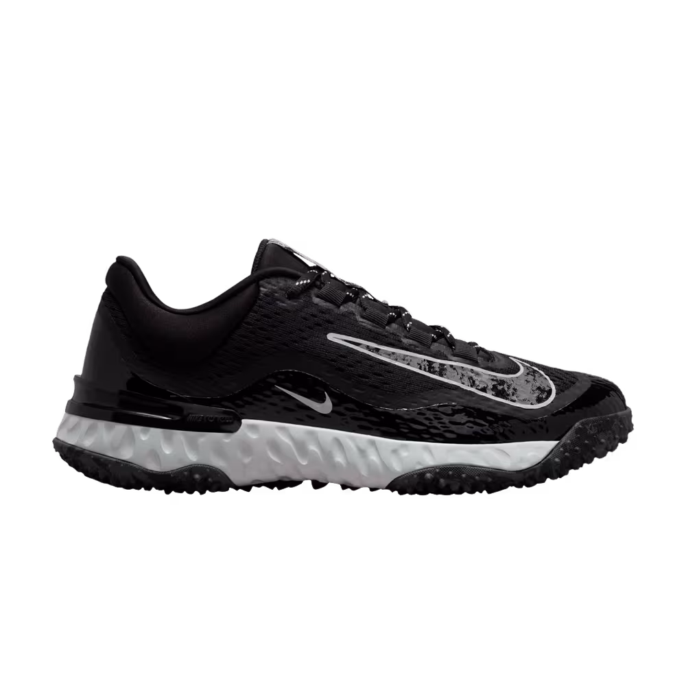 Nike Women's Alpha Huarache Elite 4 TF Black Pure Platinum