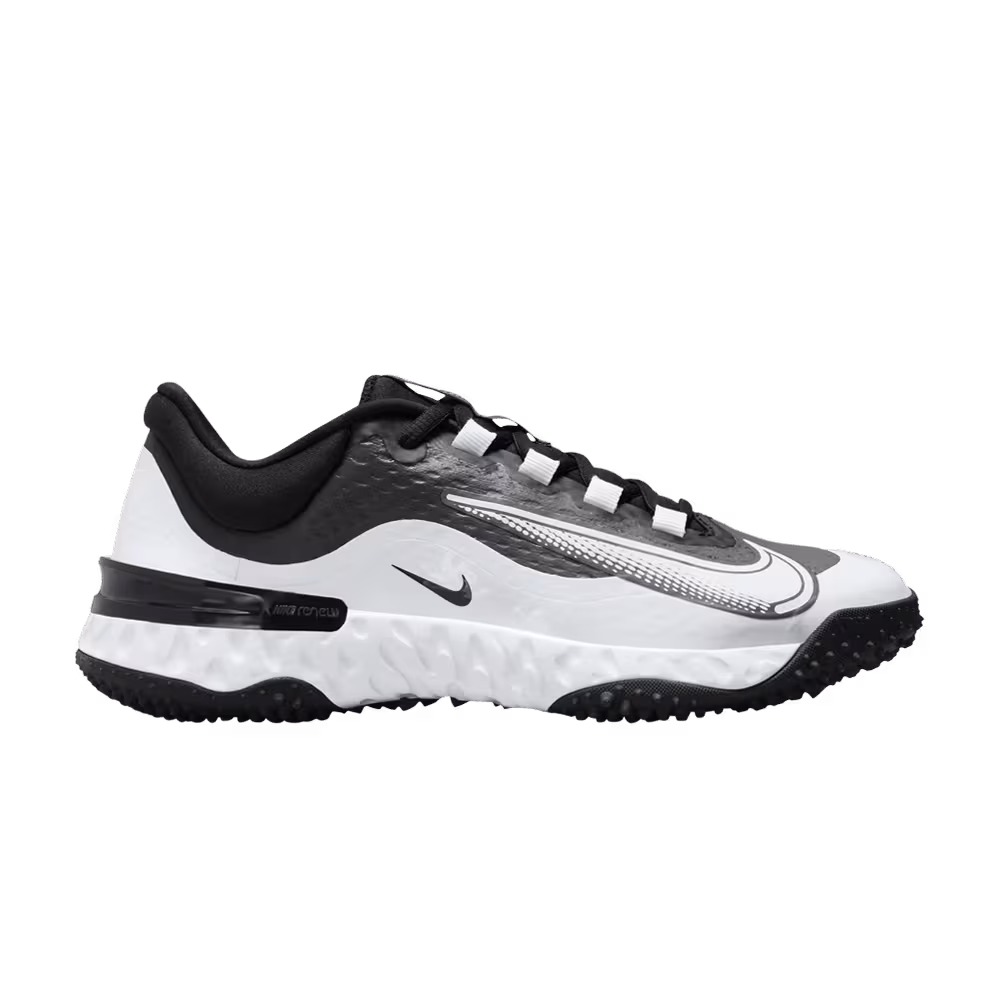 Nike Women's Alpha Huarache Elite 4 TF Black Iron Grey White