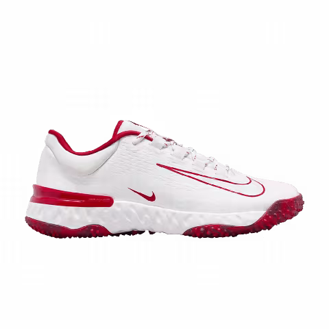 Nike Wmns Alpha Huarache Elite 4 TF 'White University Red'