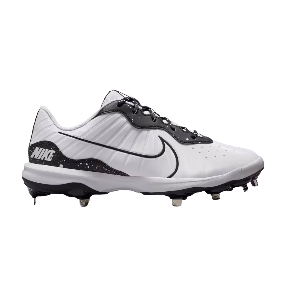 Nike Alpha Huarache Varsity 4 Low White Black Speckled