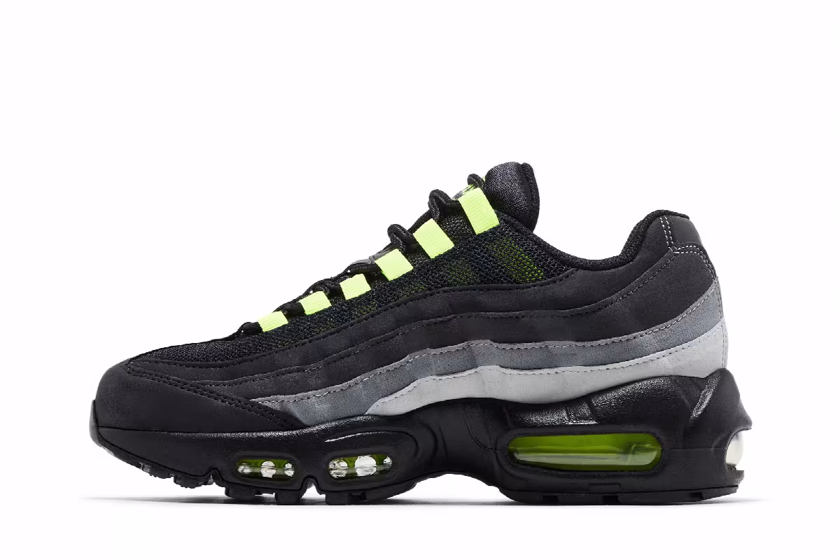 Nike Air Max 95 GS Black Volt 2024, view 4