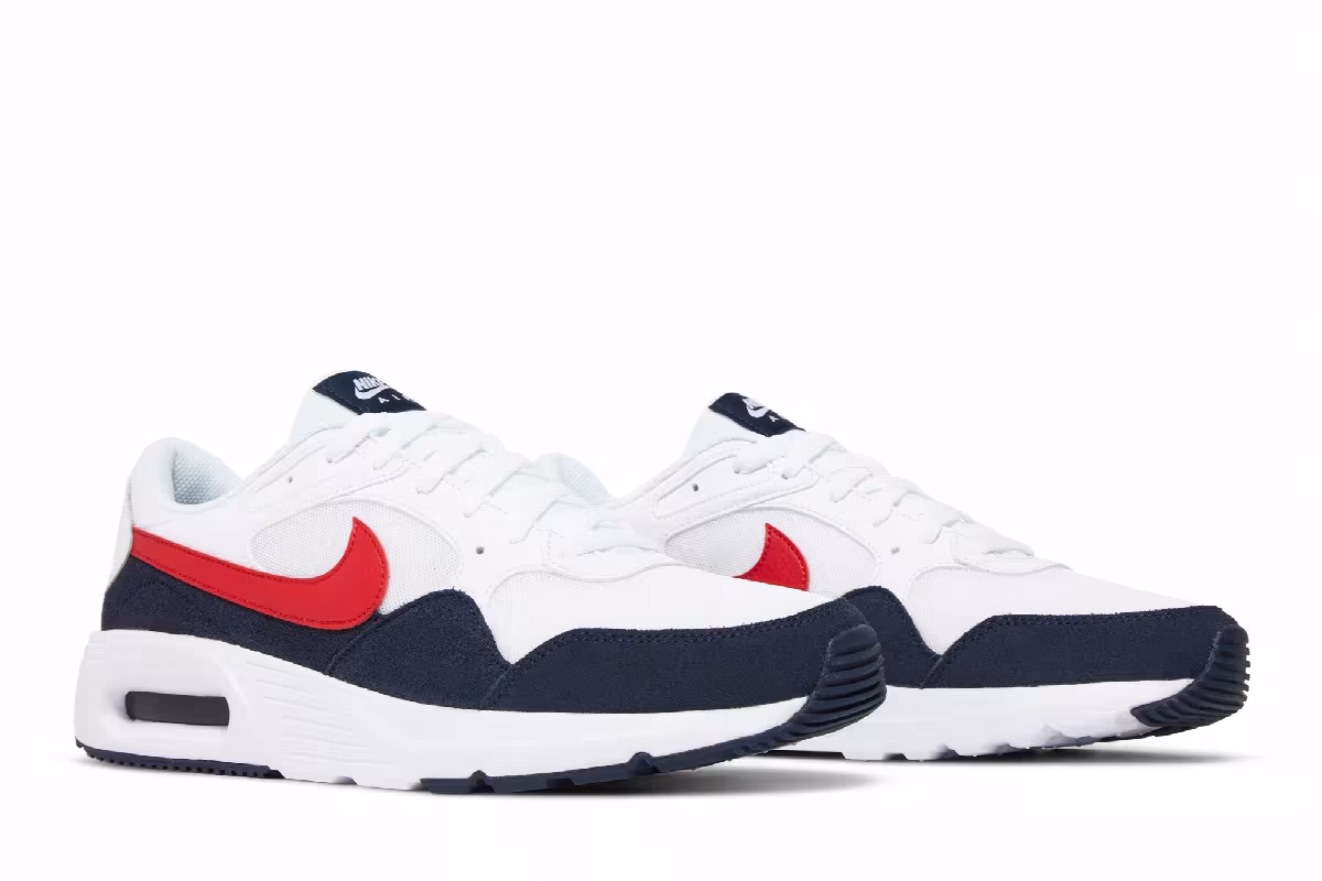 Nike Air Max SC White University Red, view 9