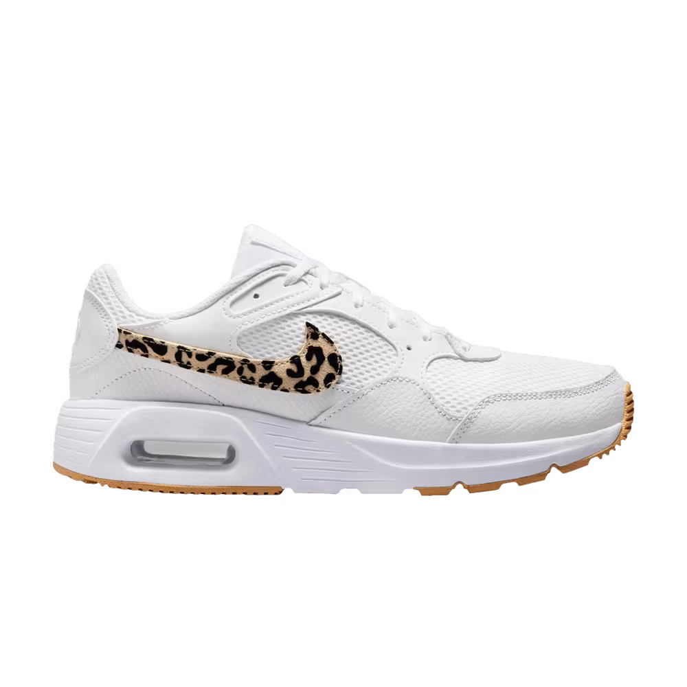 Nike Women's Air Max SC White Leopard Swoosh