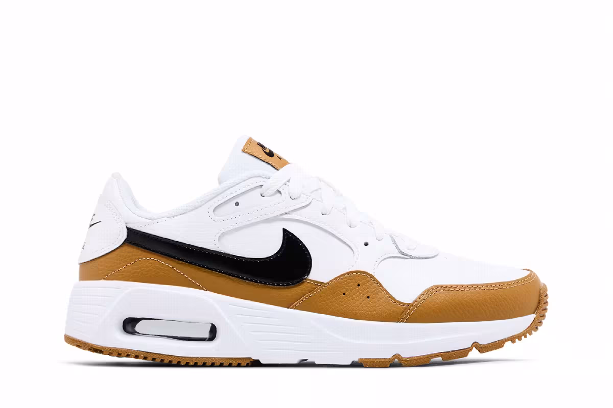 Nike Air Max SC Leather White Wheat Black, view 2