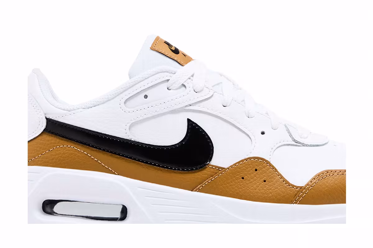 Nike Air Max SC Leather White Wheat Black, view 3