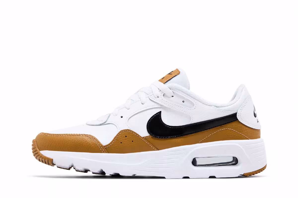 Nike Air Max SC Leather White Wheat Black, view 4
