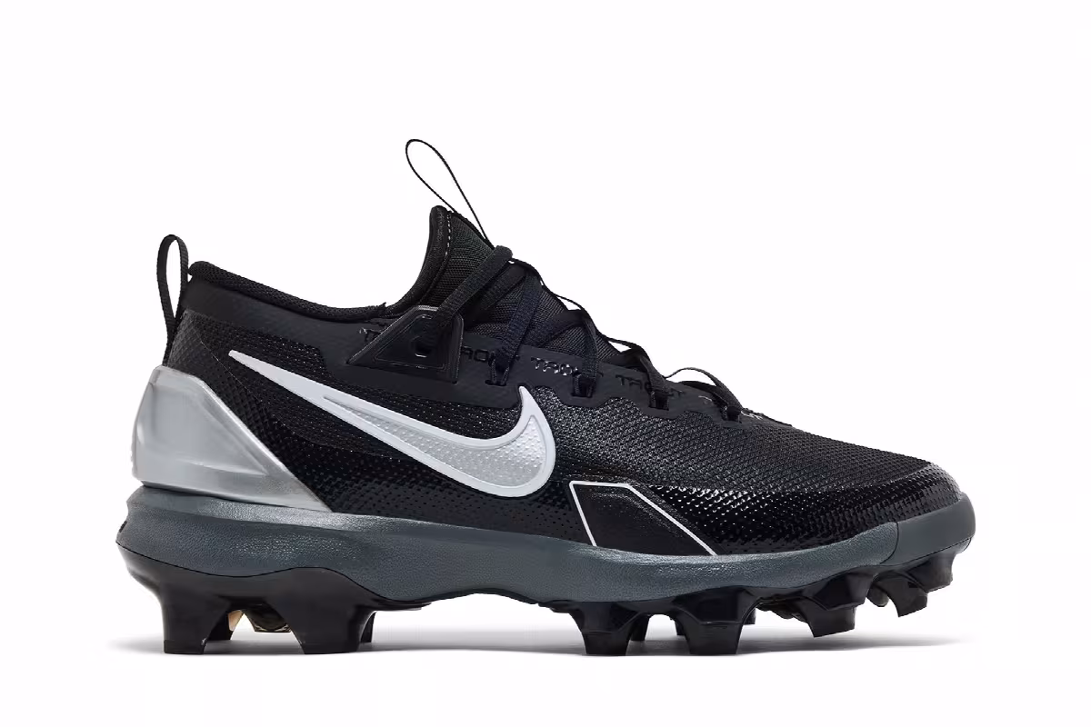 Nike Force Trout 9 Elite MCS Black Metallic Silver, view 2