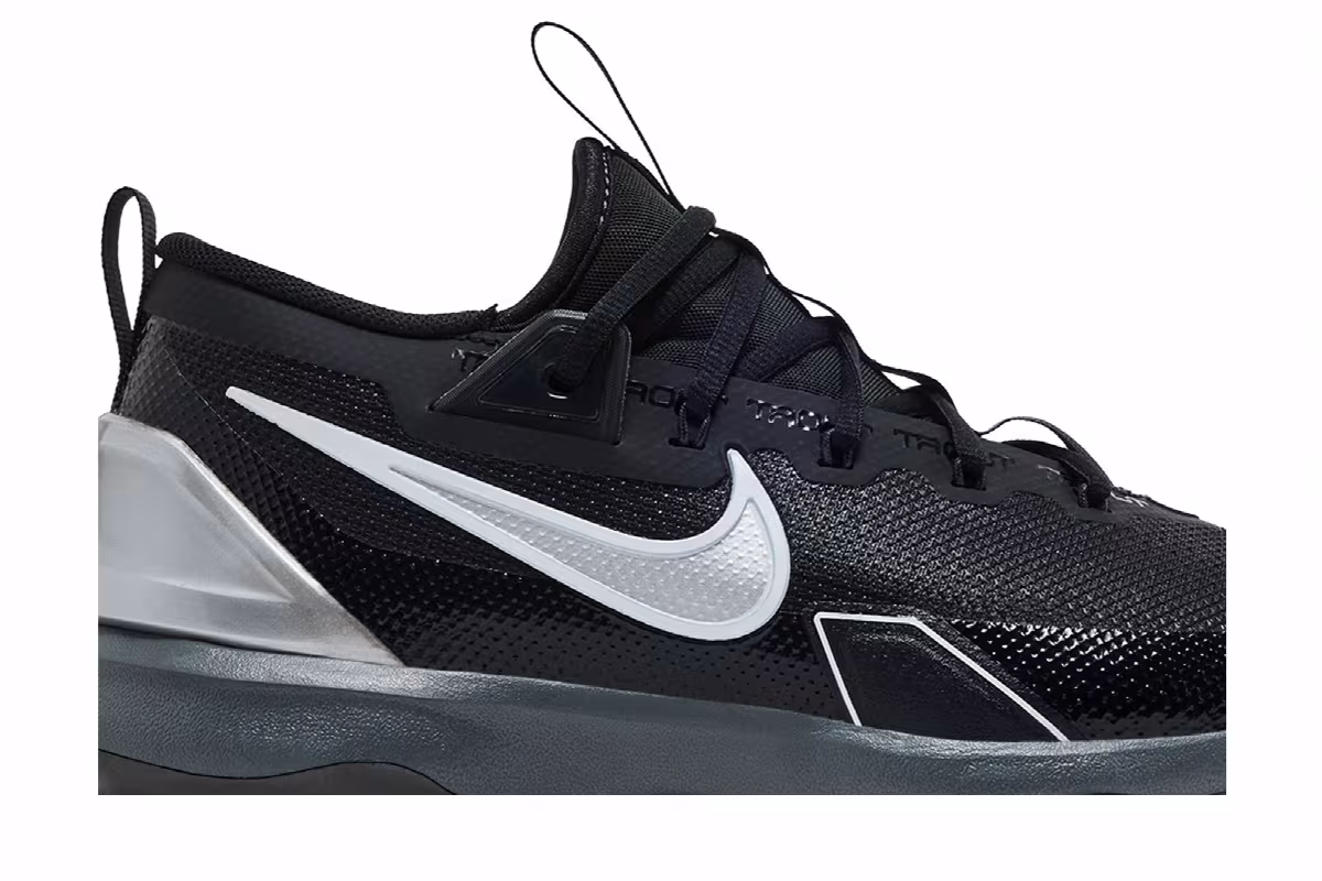 Nike Force Trout 9 Elite MCS Black Metallic Silver, view 3