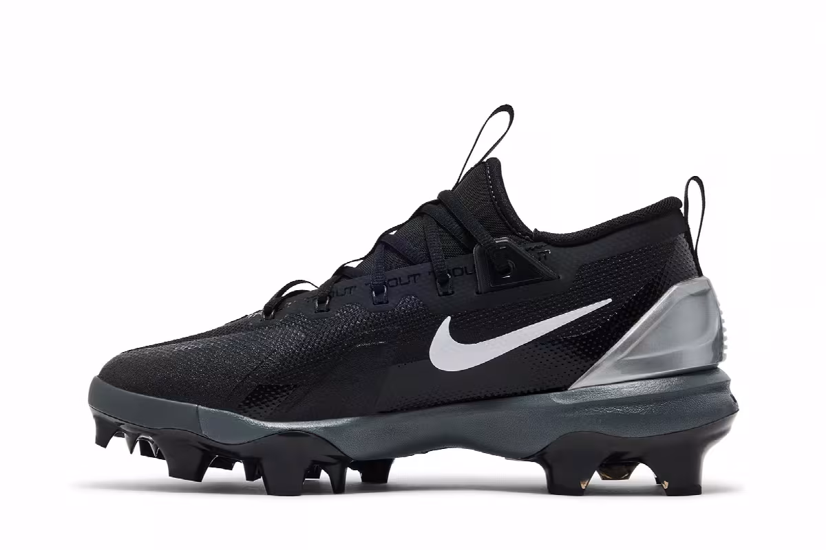Nike Force Trout 9 Elite MCS Black Metallic Silver, view 4