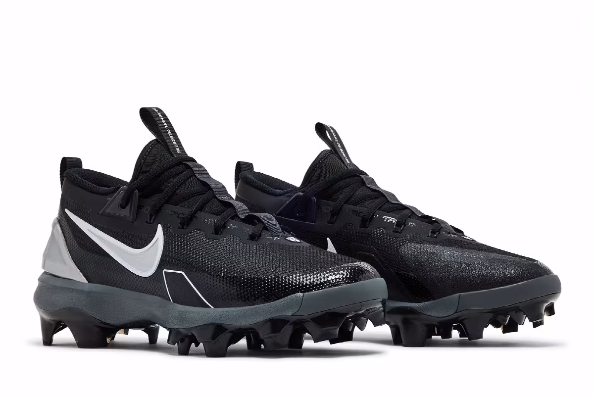 Nike Force Trout 9 Elite MCS Black Metallic Silver, view 9