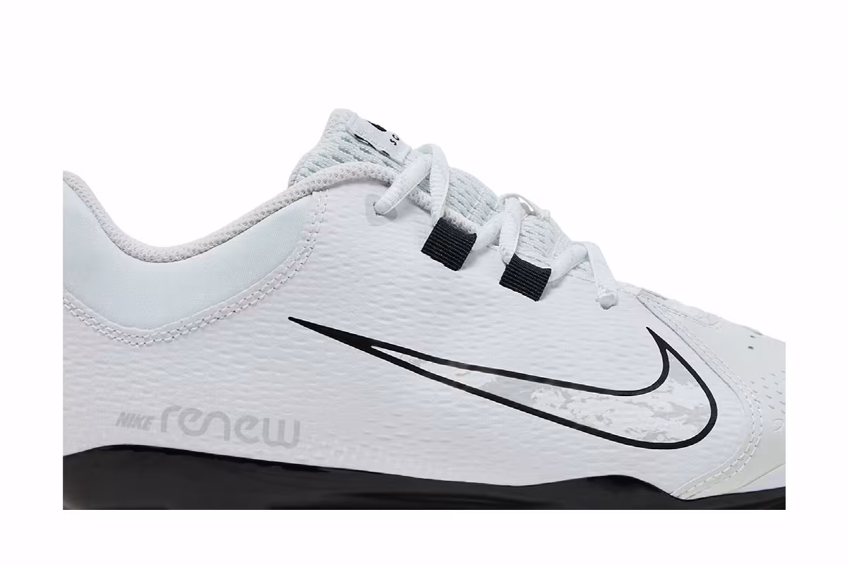 Nike Women's Hyperdiamond 4 Pro White Black Wolf Grey, view 3