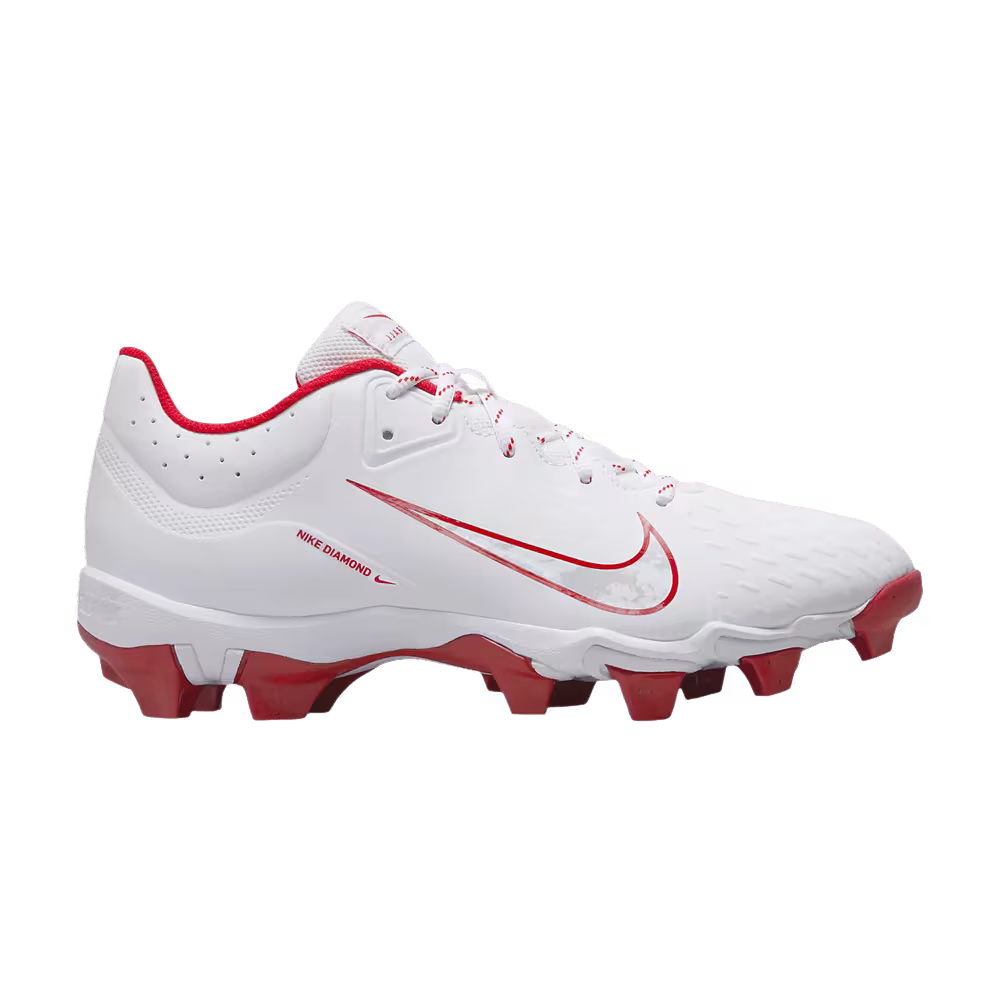 Nike Women's Hyperdiamond 4 Keystone White/Pure Platinum/University Red