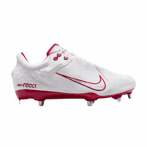 Nike Wmns Hyperdiamond 4 Elite  'White/Pure Platinum/University Red'