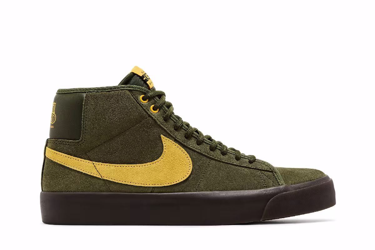 AntiHero x Nike Zoom Blazer Mid QS SB Rough Green, view 2