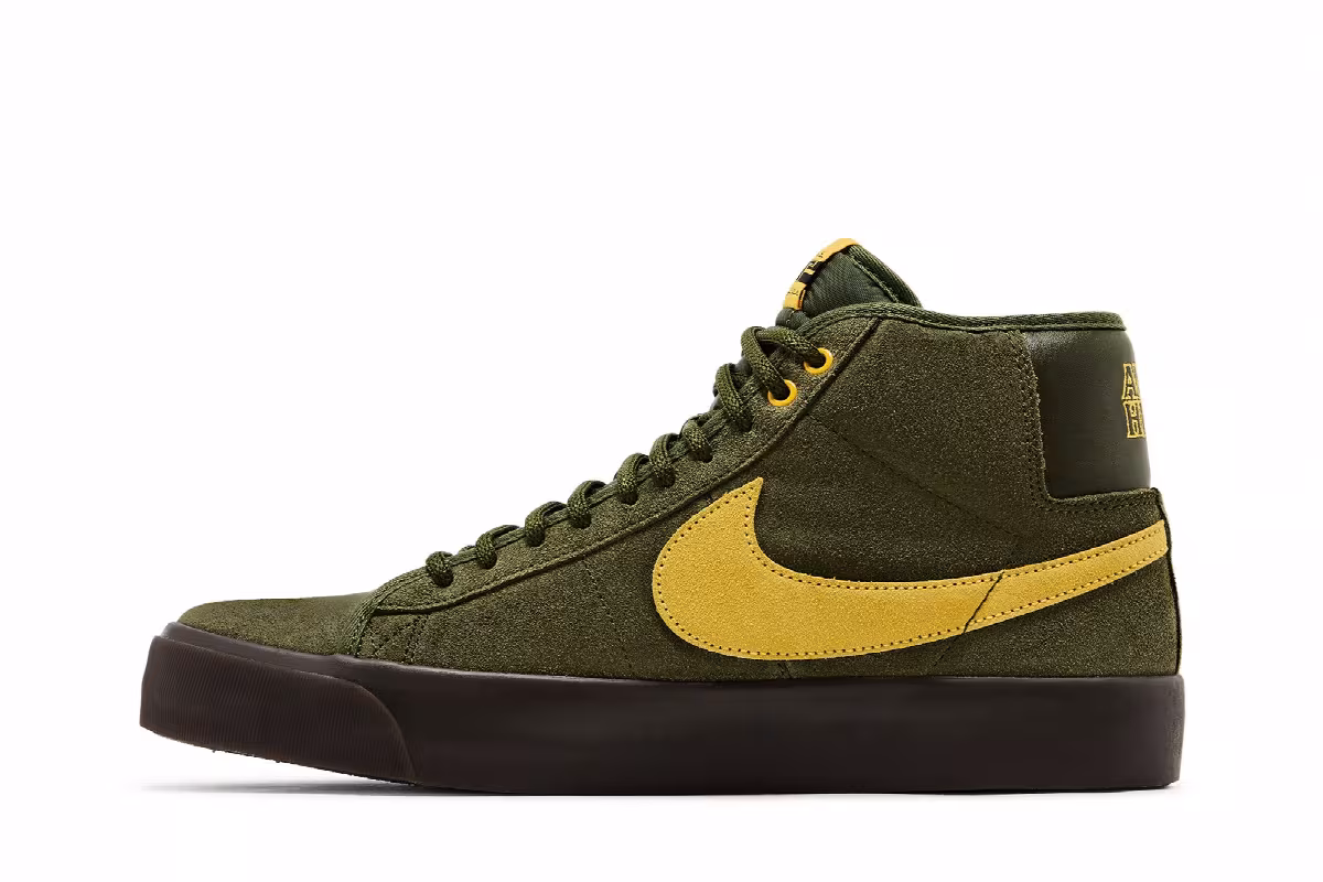 AntiHero x Nike Zoom Blazer Mid QS SB Rough Green, view 4
