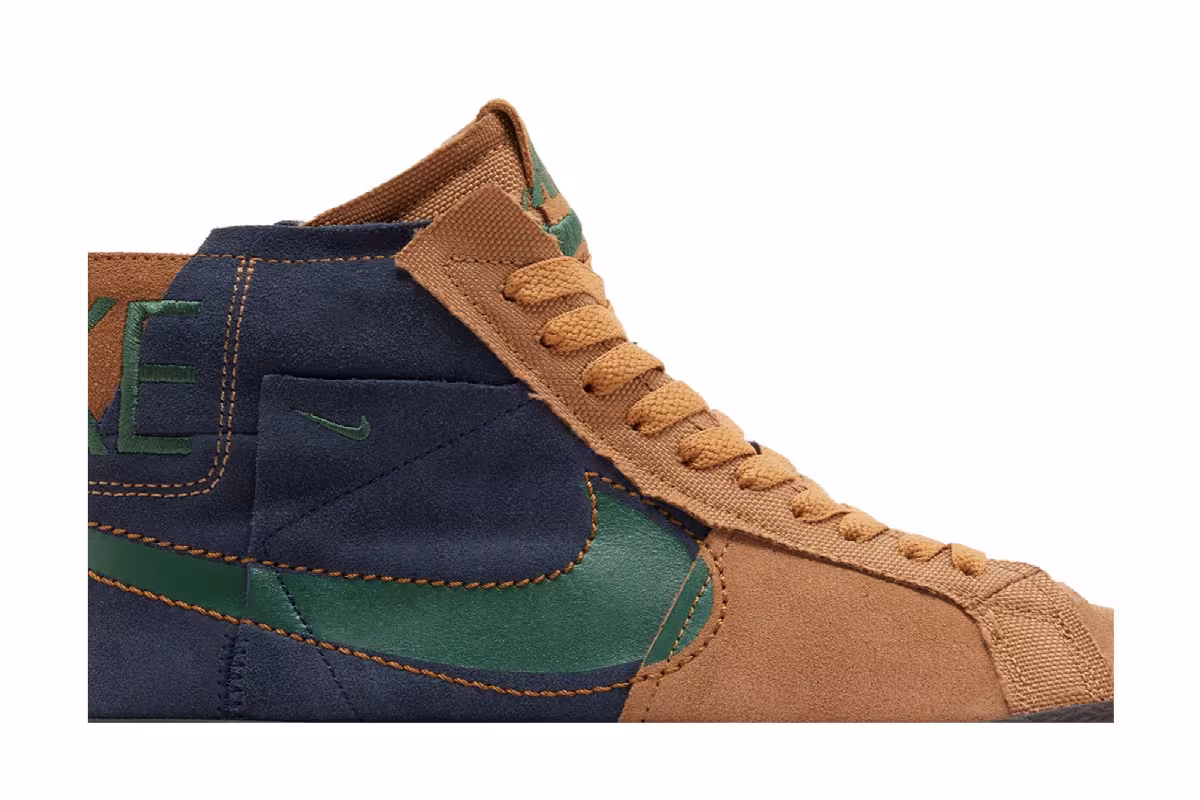 Nike Zoom Blazer Mid Premium SB Legend Dark Brown Obsidian, view 3