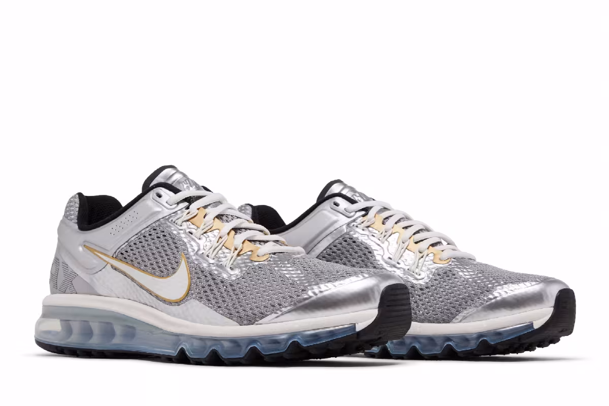 Nike Air Max 2013 Metallic Silver Gold, view 9