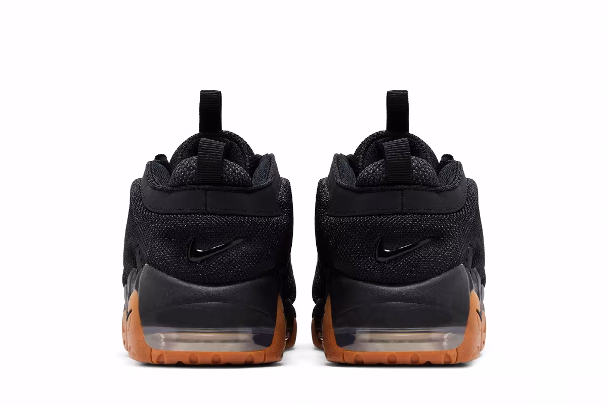 Nike Air More Uptempo Low Black Gum, view 7