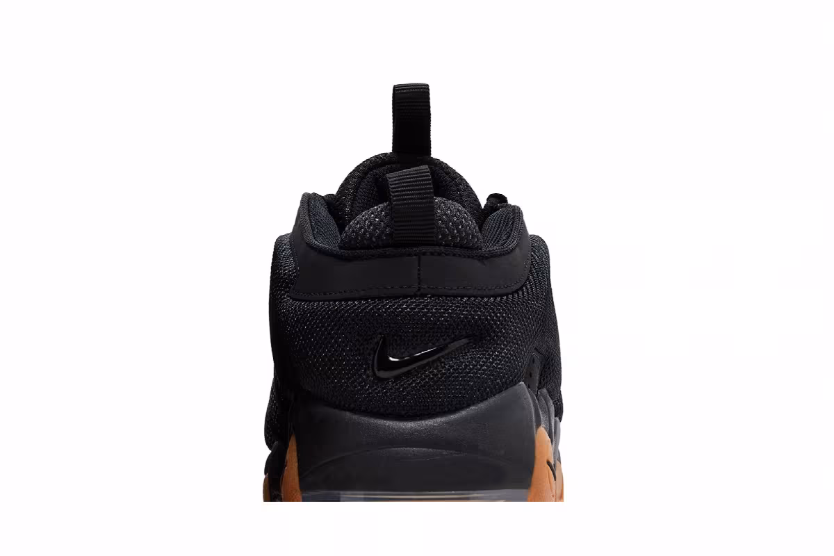 Nike Air More Uptempo Low Black Gum, view 8