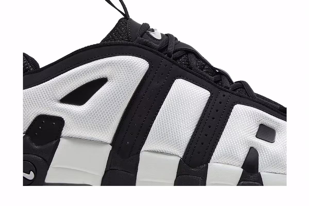 Nike Air More Uptempo Low Black Photon Dust, view 3